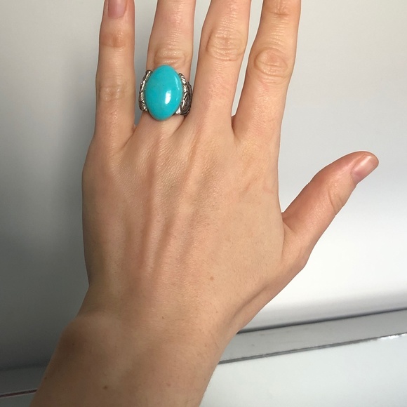 Silver Turquoise Ring - Picture 8 of 12